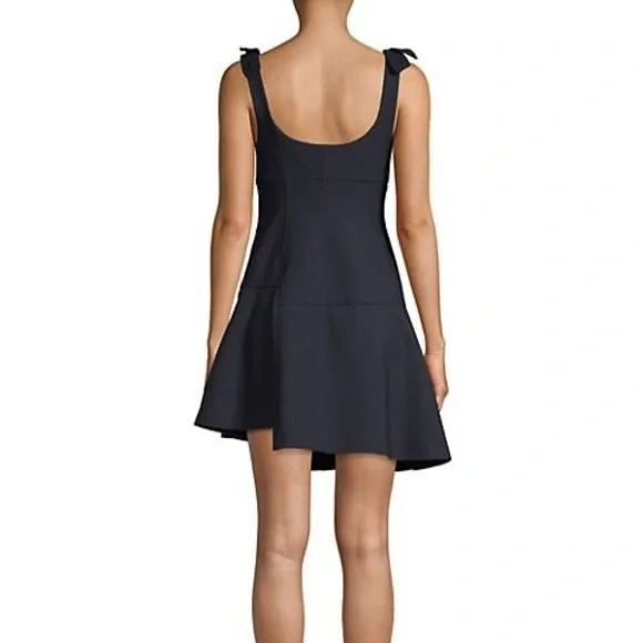 Cinq a Sept Jeanette Tie Strap Dress In Navy Dark Blue Mini Cocktail - Picture 3 of 5